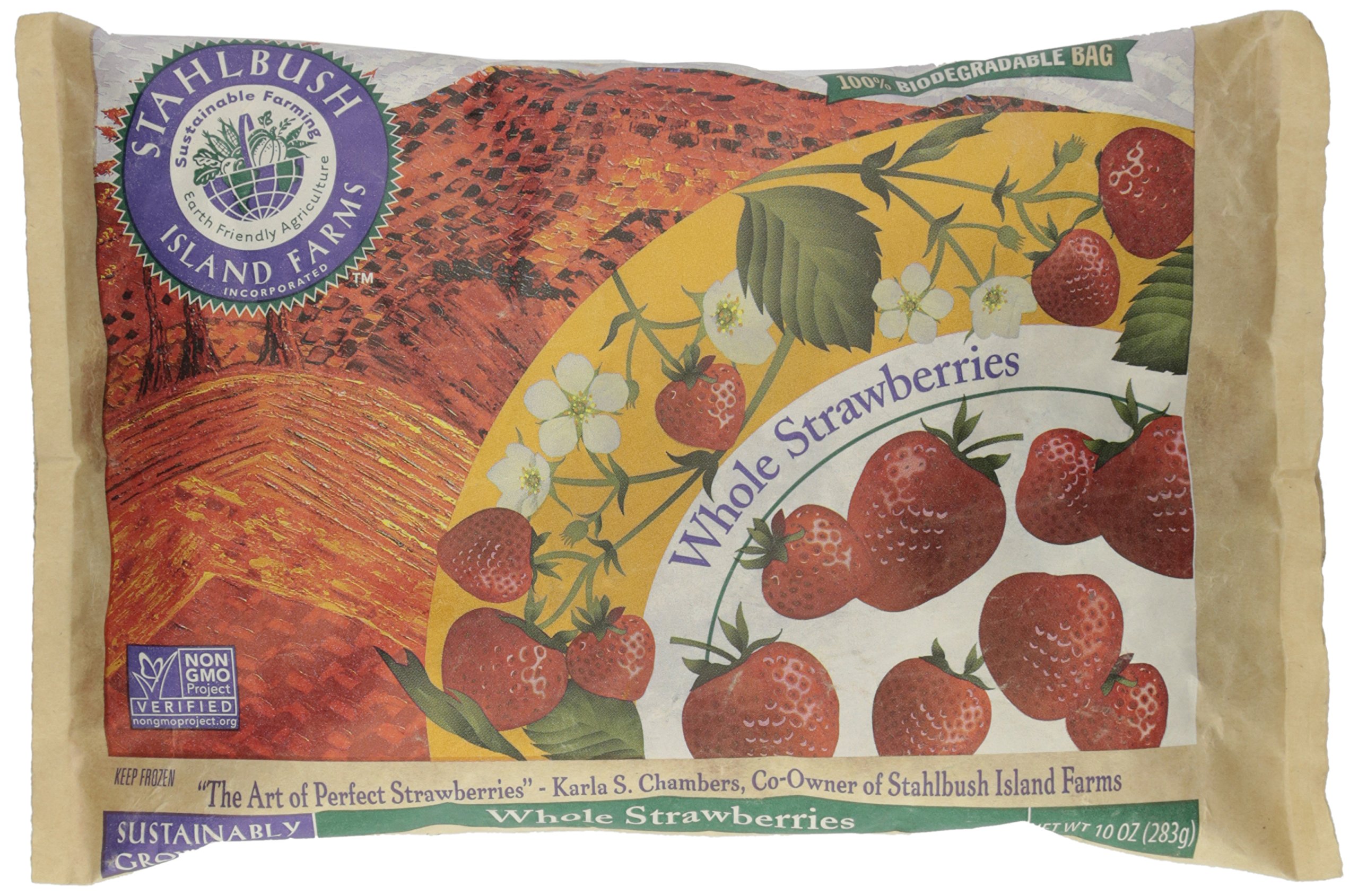 Stahlbush, Whole Strawberries, 10 oz (Frozen)