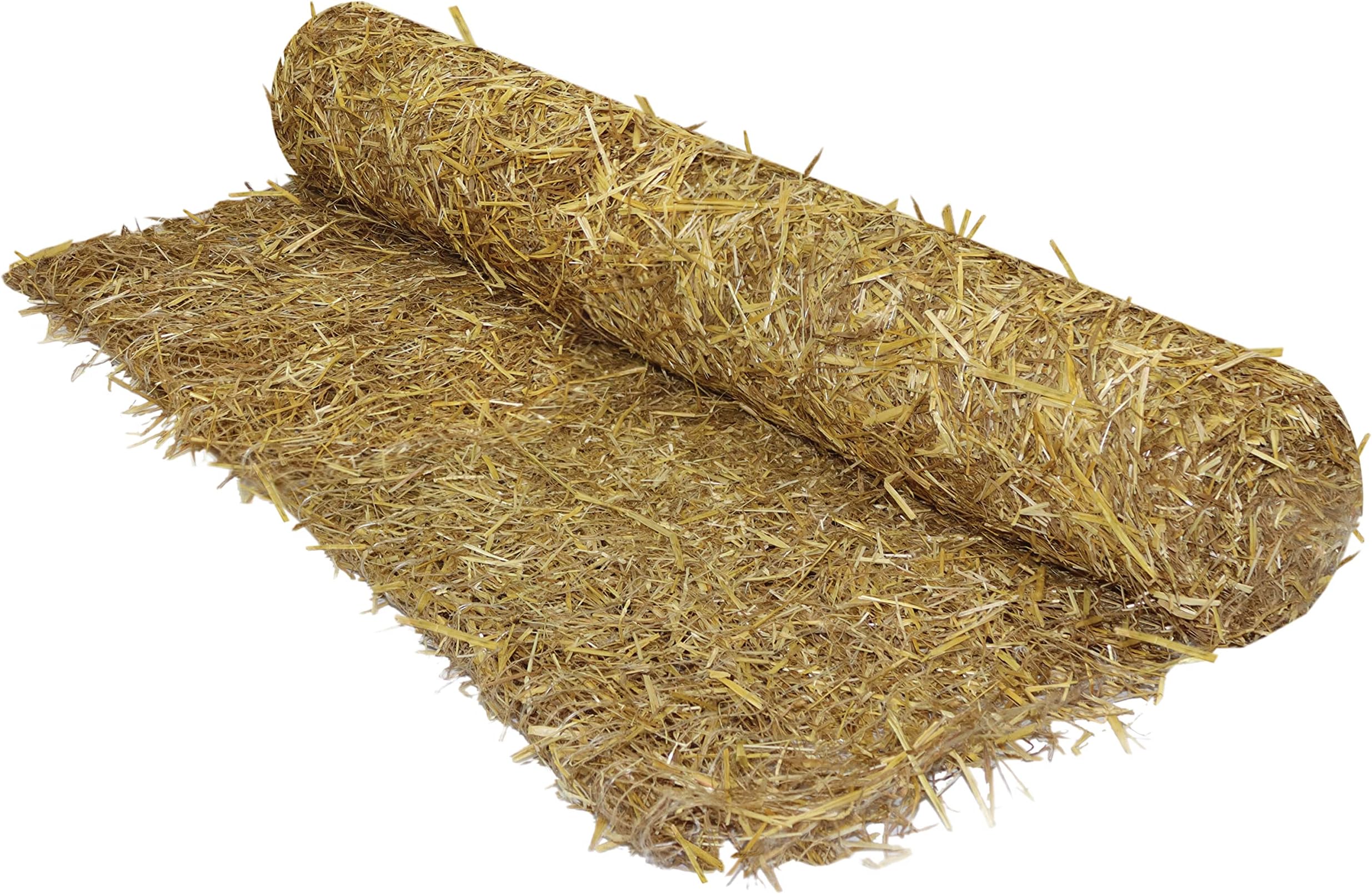 American Excelsior Company Premier Straw Jute Net Biodegradable Erosion Control Blanket 4' X 50' - 200 sqft of Coverage