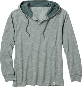 Legendary Whitetails mens Legendary Outdoors Hooded Pullover Slub Knit Performance Henley