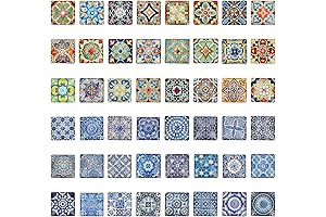 PH PandaHall 1"x1" Square Mosaic Cabochons