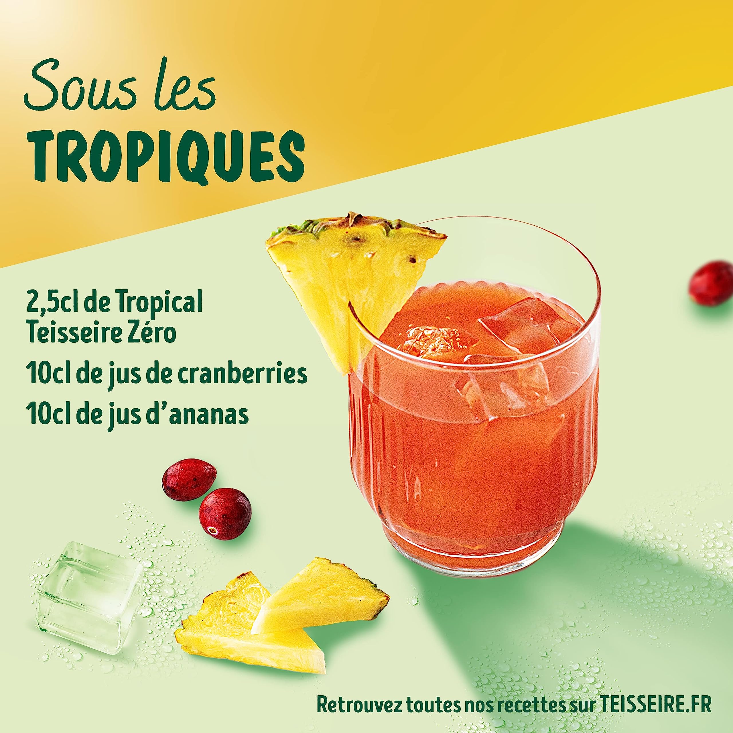 Lot de 3 sirops Teisseire Zéro Sucres (Tropical, Pêche, Fruit de la Passion) pour Boisson Rafraîchissante, Cocktails, Bidon Recyclable 3x60cl
