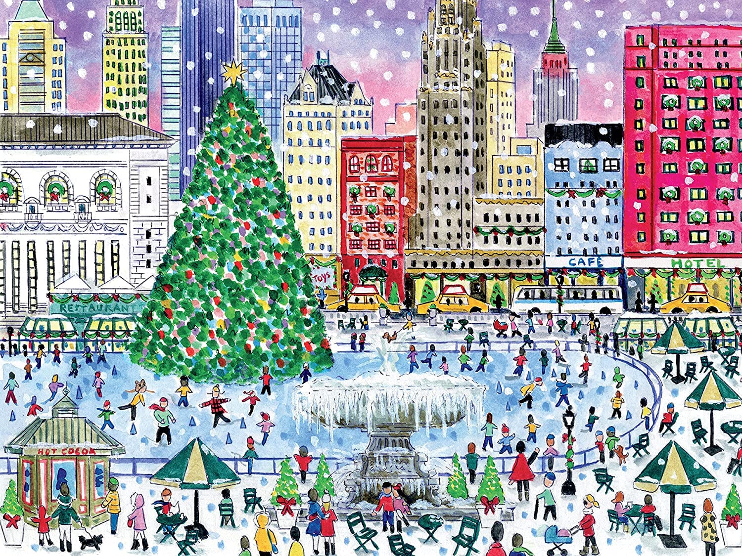 Ceaco - Merry & Bright - Christmas in The Park - 550 Piece Jigsaw Puzzle