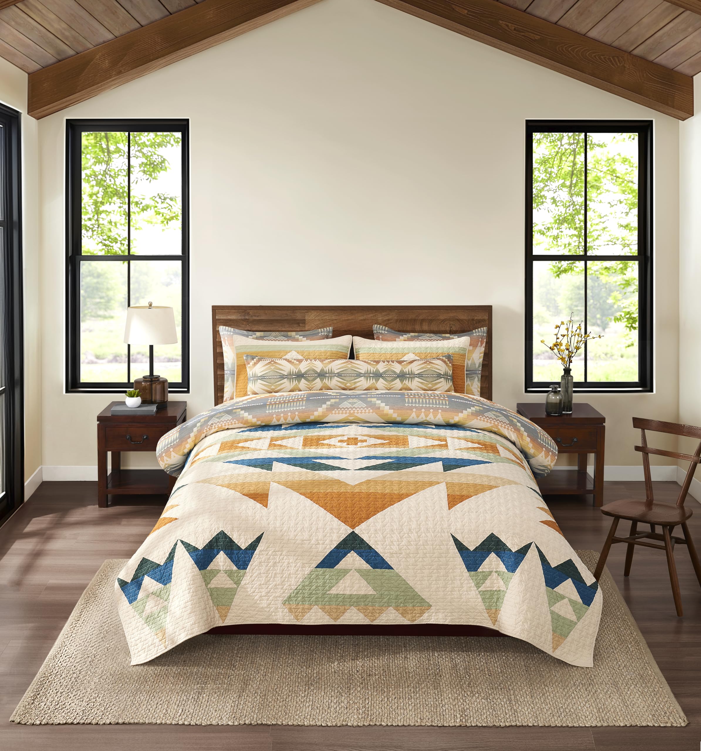 Amazon.com: Pendleton Full/Queen Quilt Set – 100% Cotton 3 Piece