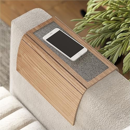 Bandeja de madera para sofá de mesa, sofá, mesita de noche, taza de café, reposabrazos plegable, protector de extremo, plegable, para sala de estar,