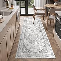 Vista 113 de Madane Alfombra Pasillera Lavable - Alfombras Pasilleras 2x6 para Pasillos de 6 Pies Antideslizante Vintage Alfombra Pasillera de Cocina