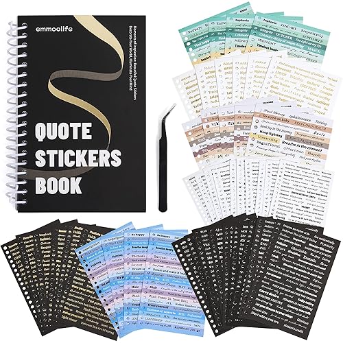 2500+ Pcs Word Stickers for Journaling, 50 Sheets Quote Sticker