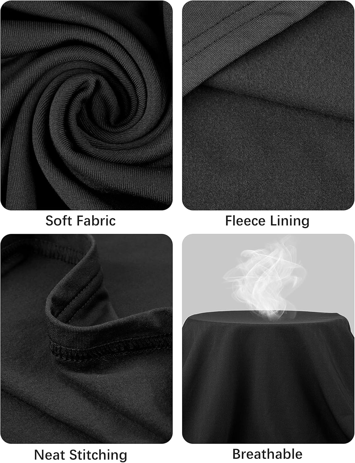 URATOT 2 Sets Men's Thermal Underwear Set Fleece Lined Thermal Underwear Soft Long Johns Top Bottom Set for Men Cold Winter - Image 4