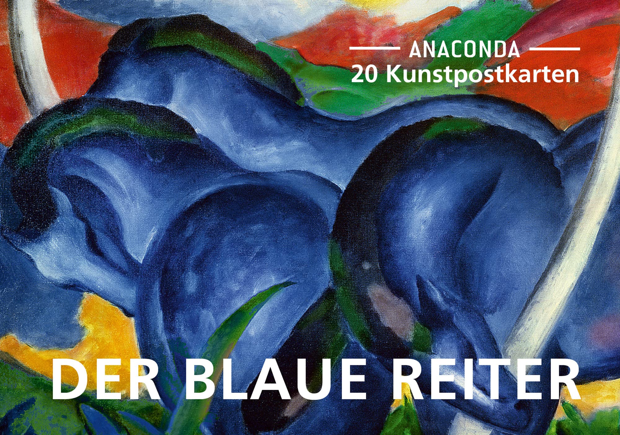 Postkarten-Set Der Blaue Reiter: 18 Kunstpostkarten aus hochwertigem Karton. ca. € 0,28 pro Karte