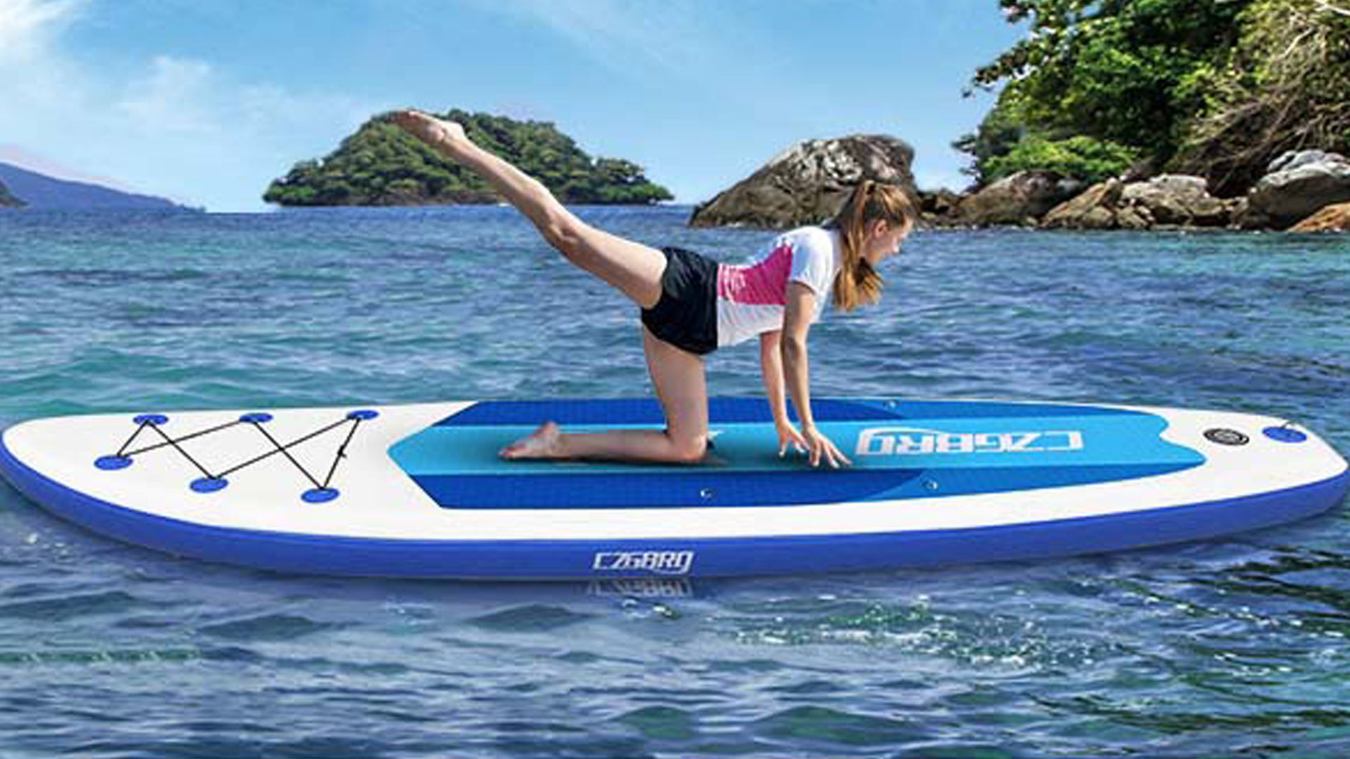 Stand Up Paddle Board - Inflatable SUP with Paddle, Seat, Backpack