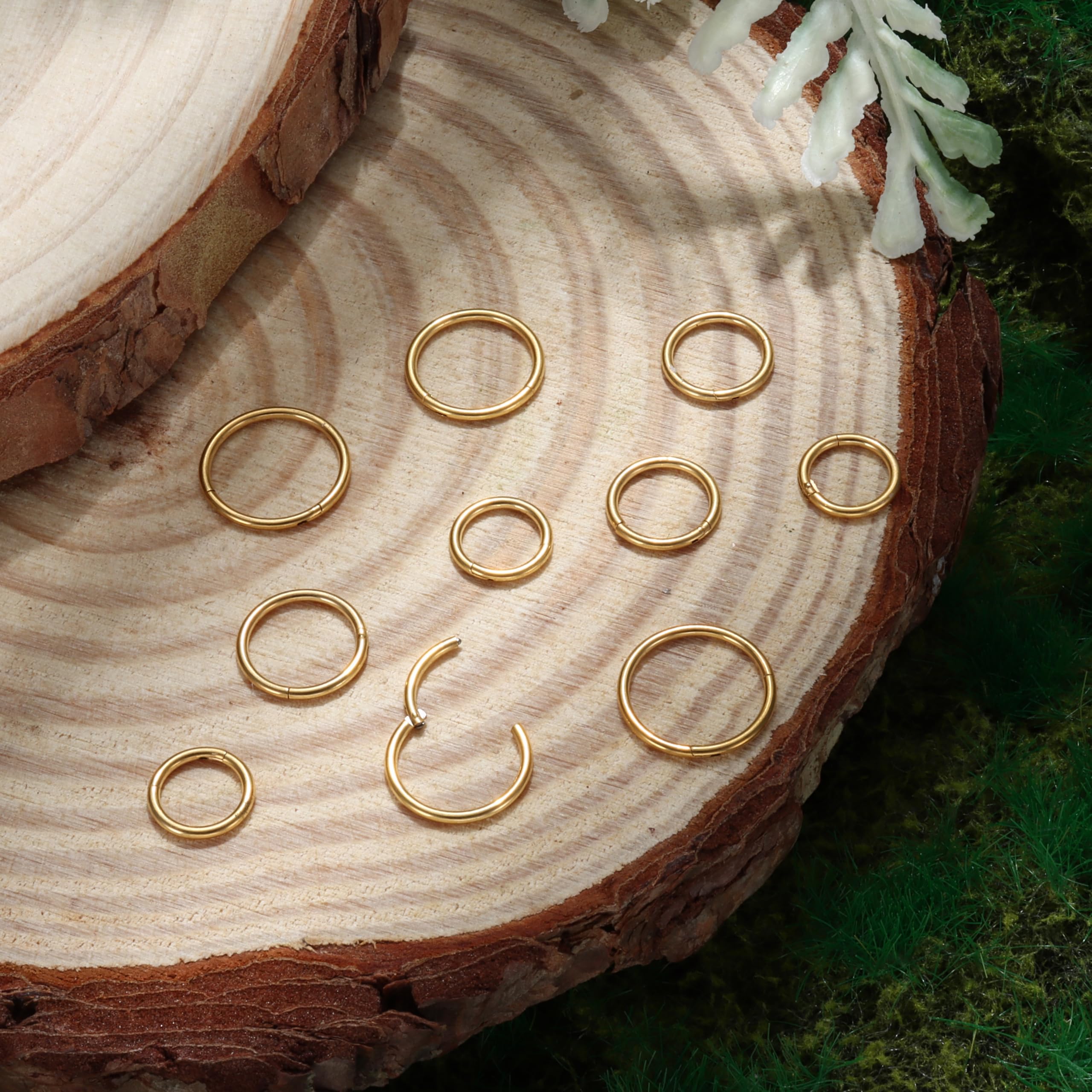 Diamday 10 szt. kolczyk do nosa, stal chirurgiczna dla kobiet, biżuteria do piercingu nosa