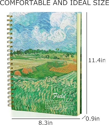 Miniatura 5 de Van Gogh Mixed Media A4 Sketch Book, Spiral Bound Sketch Pad, 1 Pack 60Sheets (98lb160gsm), Acid Free Art Sketchbook Sketching Drawing Painting