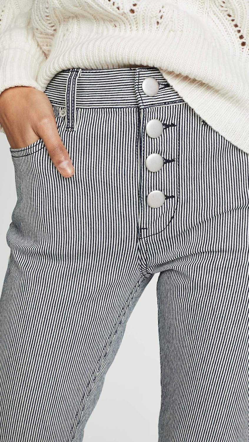 Joie Women's Aerindis Jeans, Cadet Stripe, 26 - Image 6