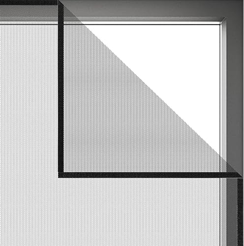 Miniatura 8 de Cortina de malla autoadhesiva de bricolaje para ventanas de Flyzzz, de 39.37 x 59.05 pulgadas, con gancho y cinta adhesiva, apta para varias