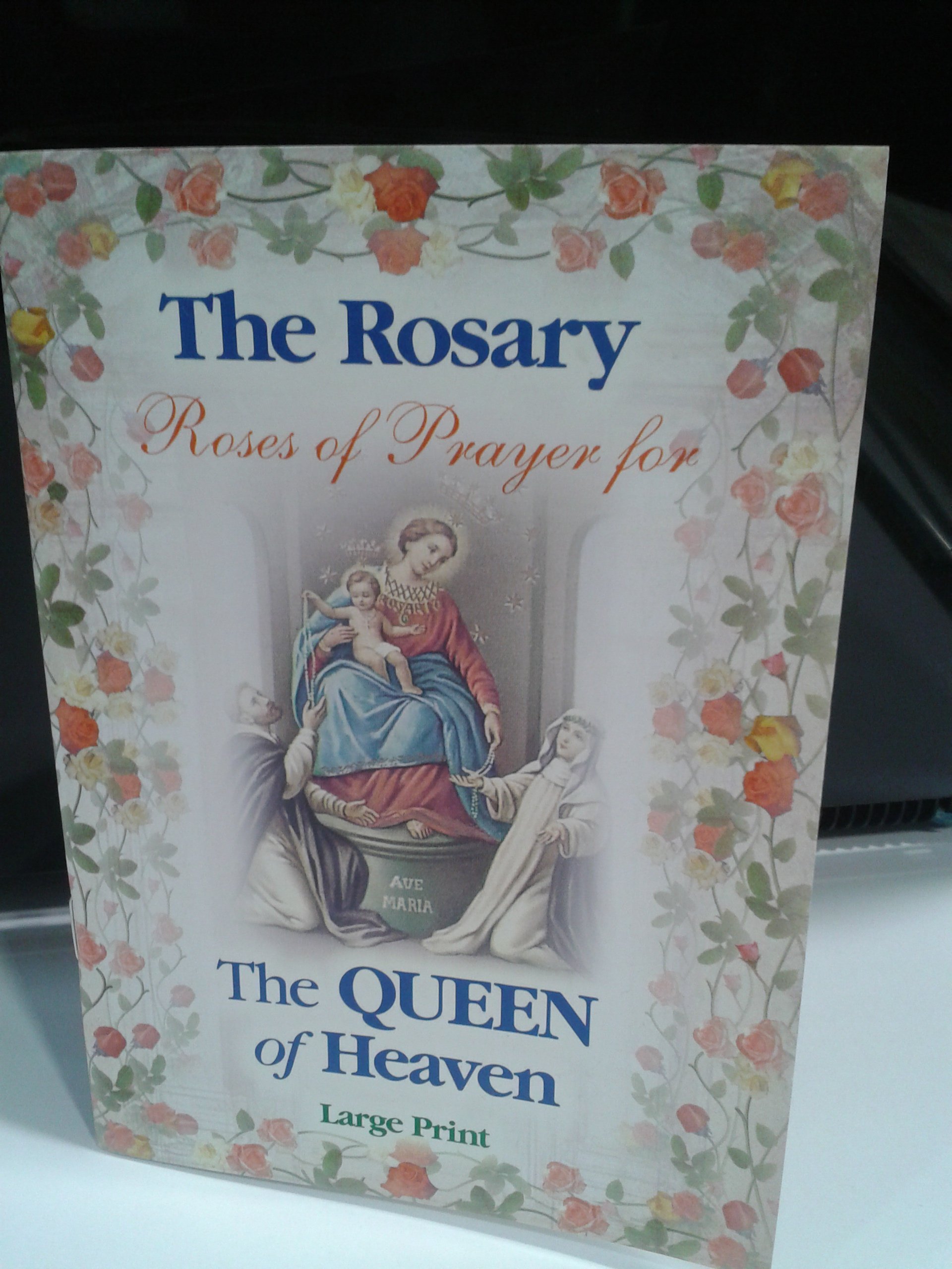 The Rosary (Large Print) - Roses of Prayer for the Queen of Heaven (Fr. Daniel Lord) - Paperback (2411) Y