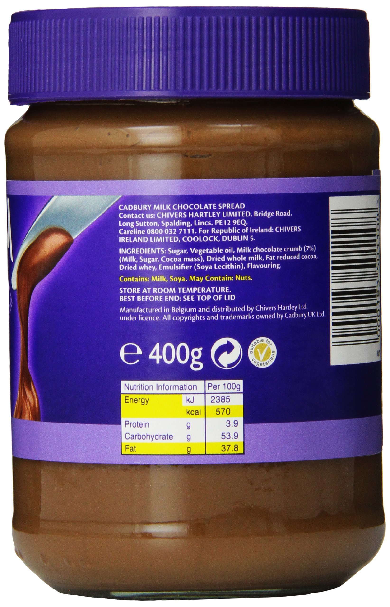Cadbury Milchschokoladenaufstrich 6x400g