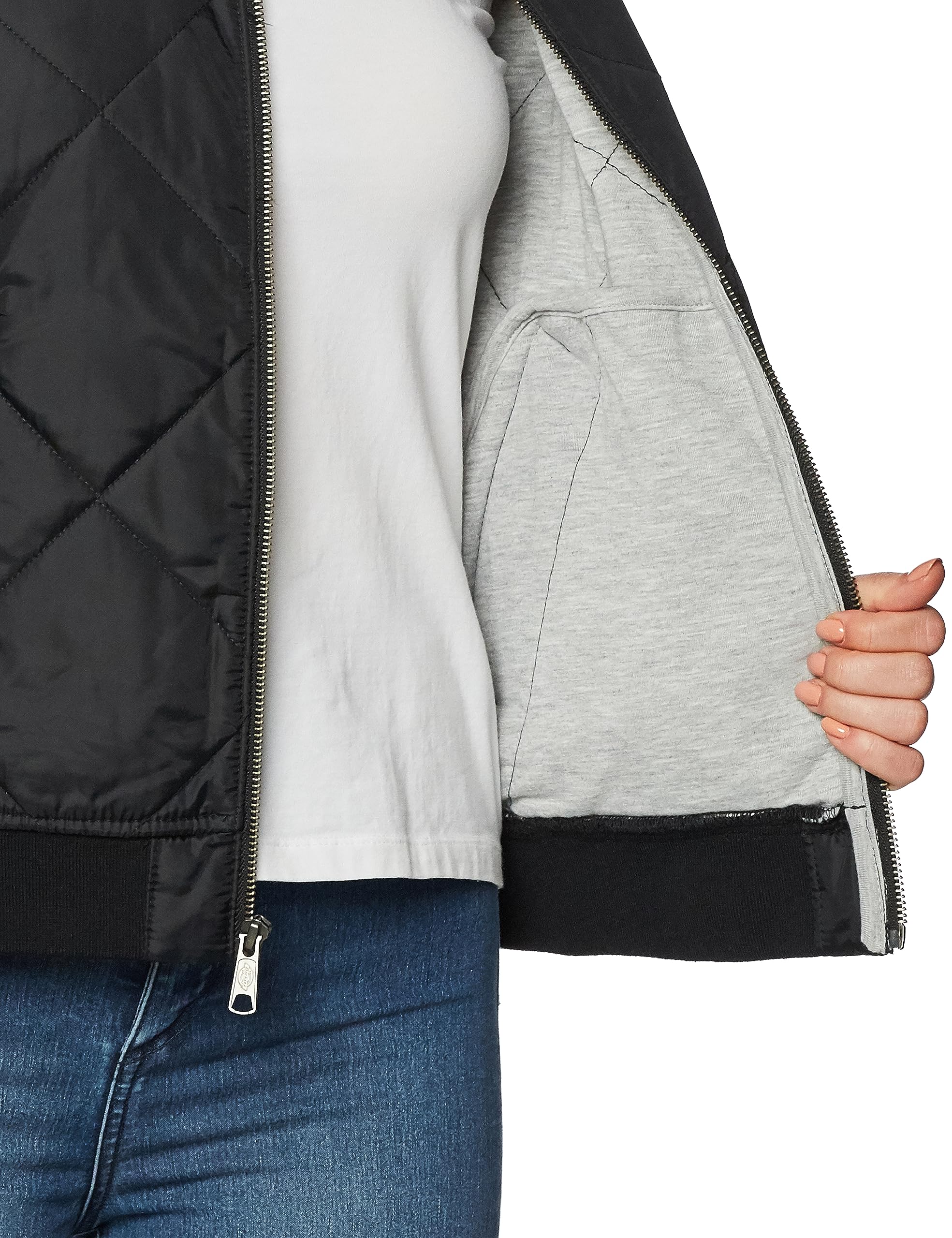 Dickies W Quilted Bomber Jacket Damska kurtka, Czarny (BLACK), S
