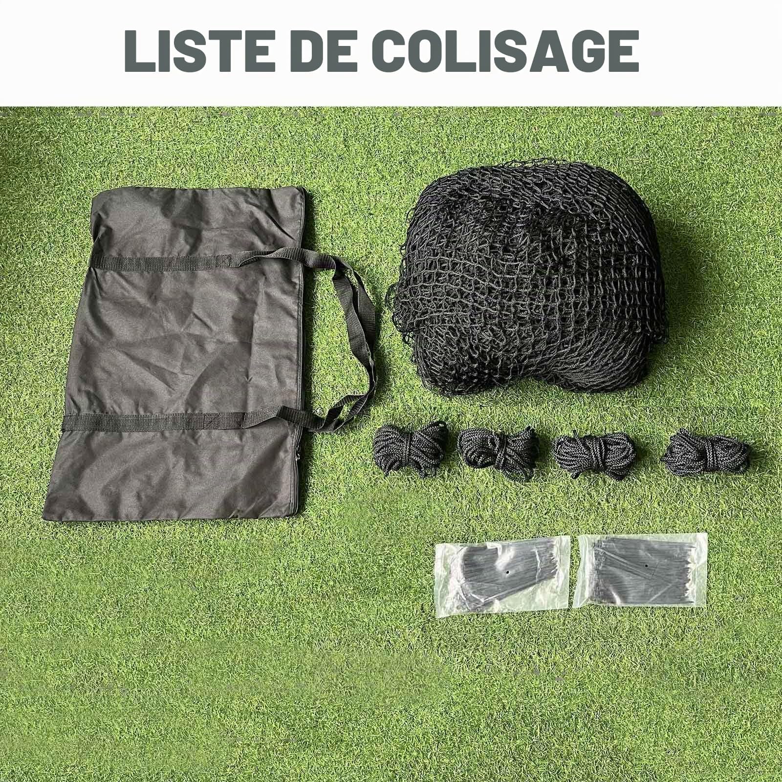 Filet pour Cage de frappeur de Golf 3 x 3 x 3 M Filet d'entraînement de Golf (Cadre Non Inclus)