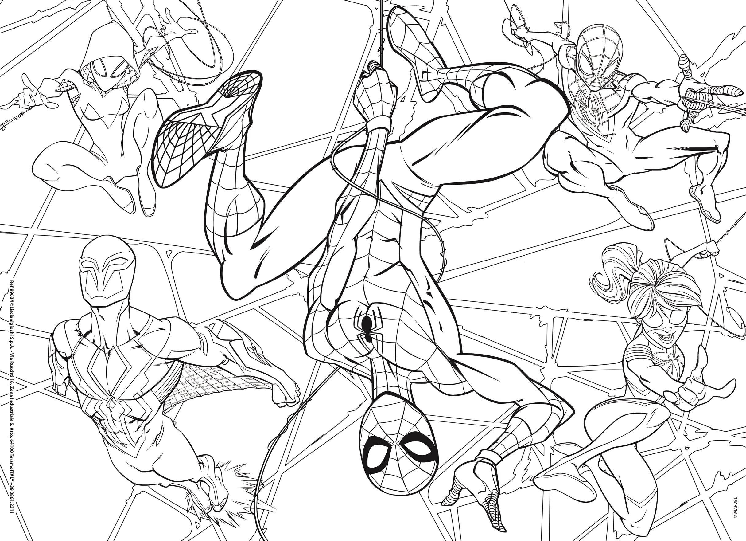 Lisciani Giochi Marvel Puzzle DF M-Plus 60 Spiderman, 99634