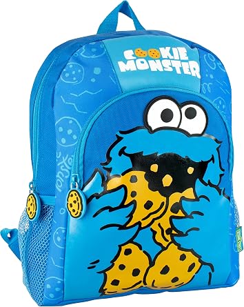 Sesame Street Kids Backpack Blue Cookie 