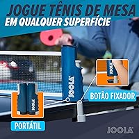 Vista 2 de JOOLA Red retráctil de ping pong con abrazaderas – Red de tenis de mesa se estira 5.75 pies – Abrazaderas en la mesa de hasta 2 pulgadas de grosor