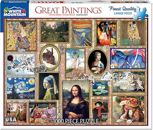 Miniatura 1 de White Mountain Puzzles Great Paintings - Rompecabezas de 1000 piezas