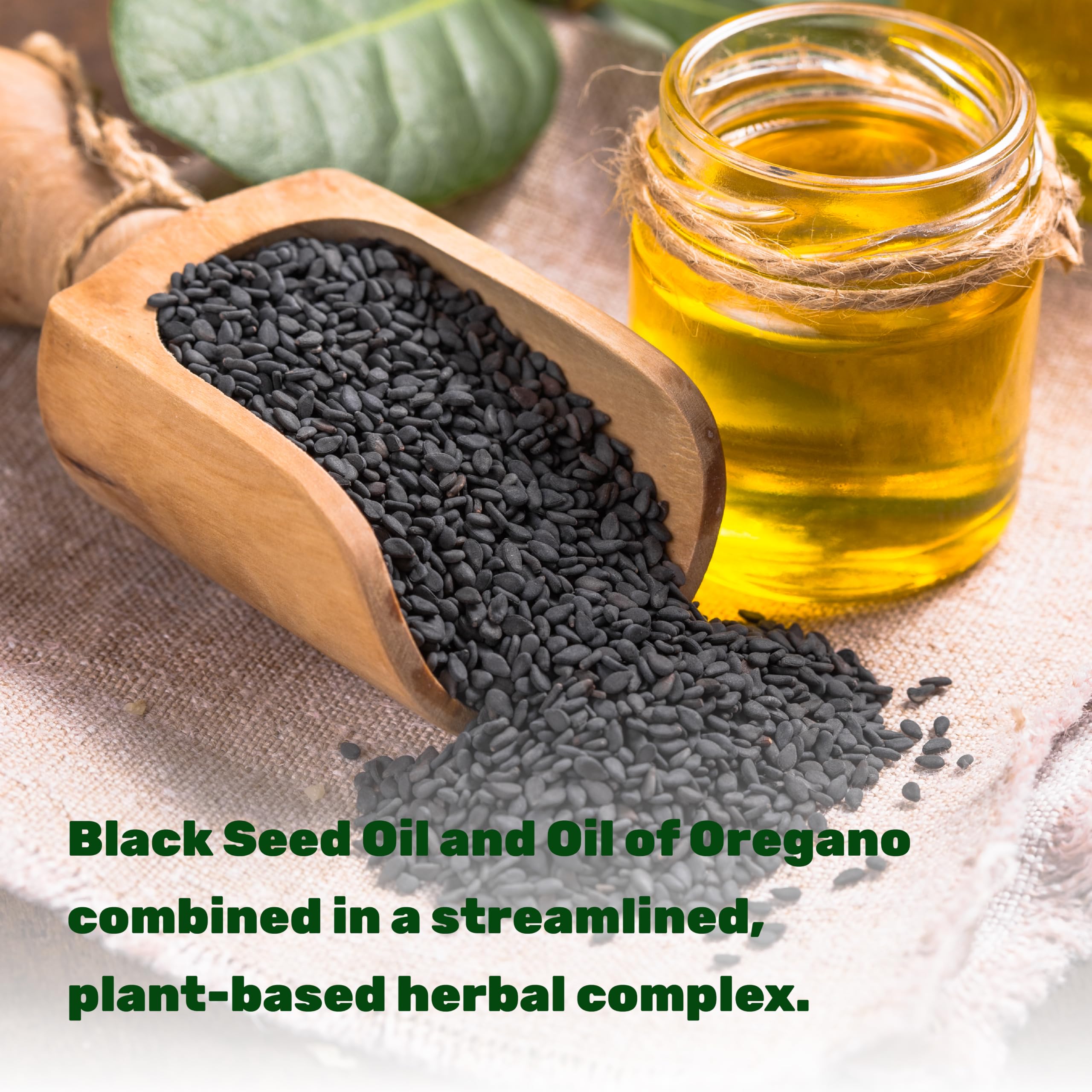 Black Seed Oil 3,000 mg Per Serving with Oil of Oregano, 240 Softgels — Amazon image 4