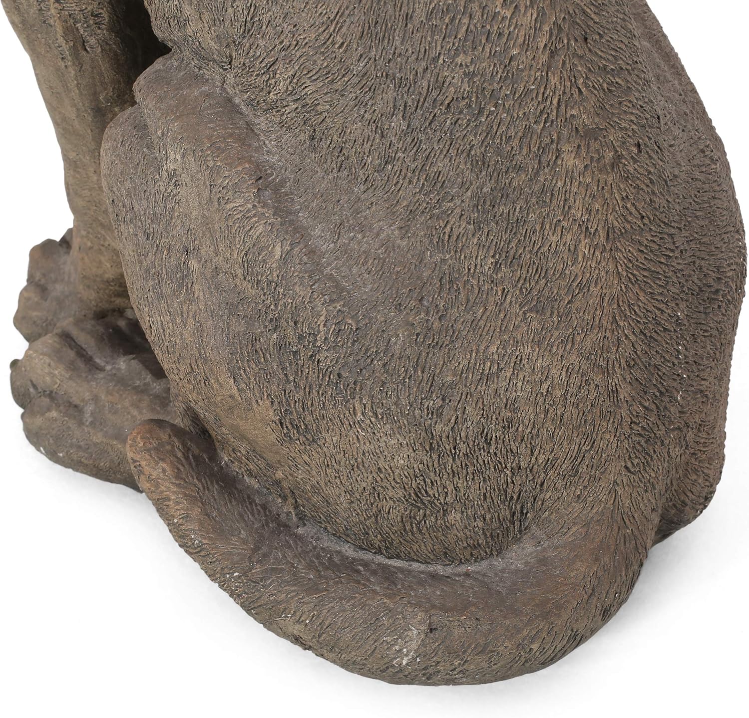Christopher Knight Home Delphos Outdoor Dog Statue, Dark Brown