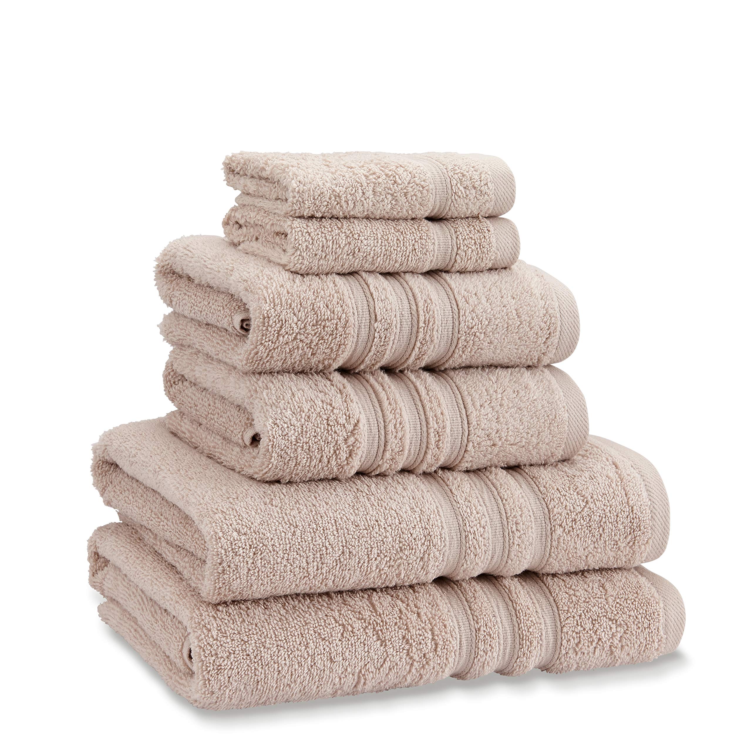 Catherine Lansfield Natural Zero Twist Cotton 6 Piece Towel Bale Set