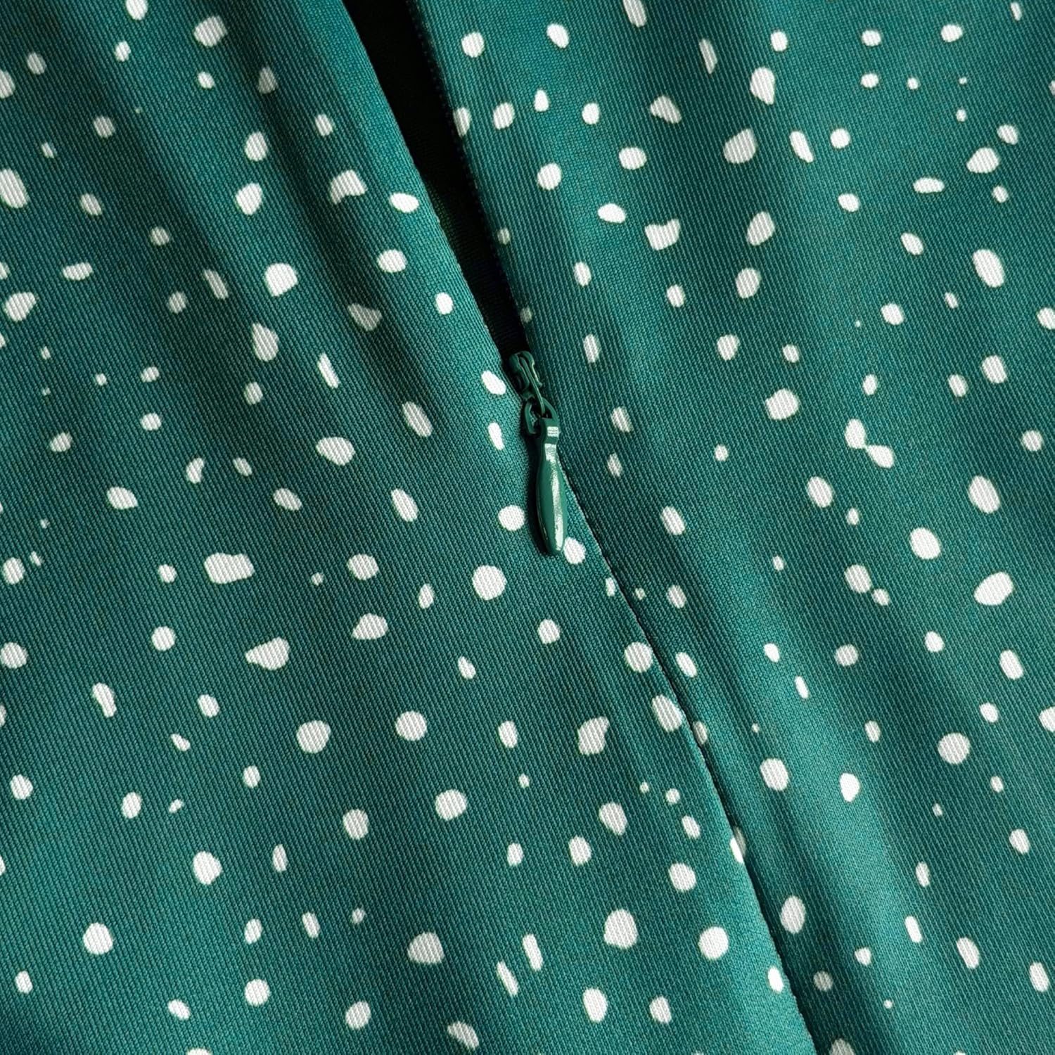 HVT Women's Summer Casual Short Sleeve Crewneck Polka Dot Midi Dresses 2026 Spring Flowy Tiered T Shirts Boho Beach Dress - Image 4