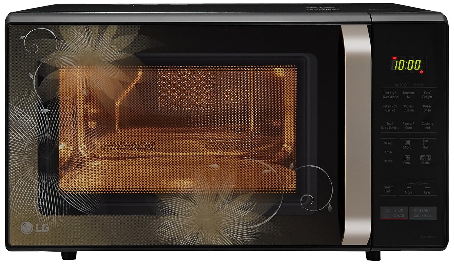 LG 28 L Convection Microwave Oven (MC2846BCT, Black, With Starter Kit