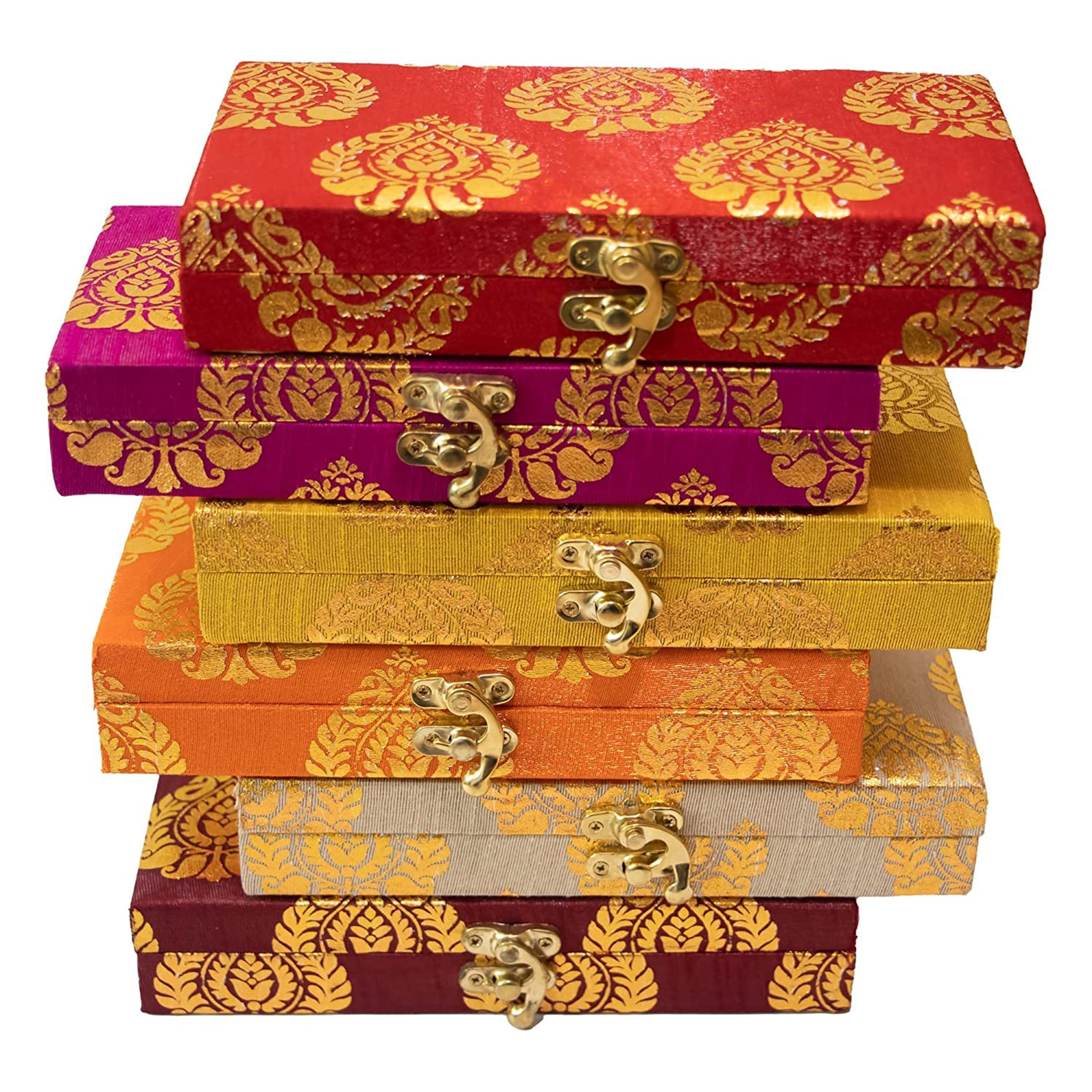 JAIPUR ACE Printed Decorative Shagun Cash Money Wooden Box Wedding Gift Jewellery Wrap Assorted Set Multicolored Gaddi Box Assorted Color Pack of 1-image-18