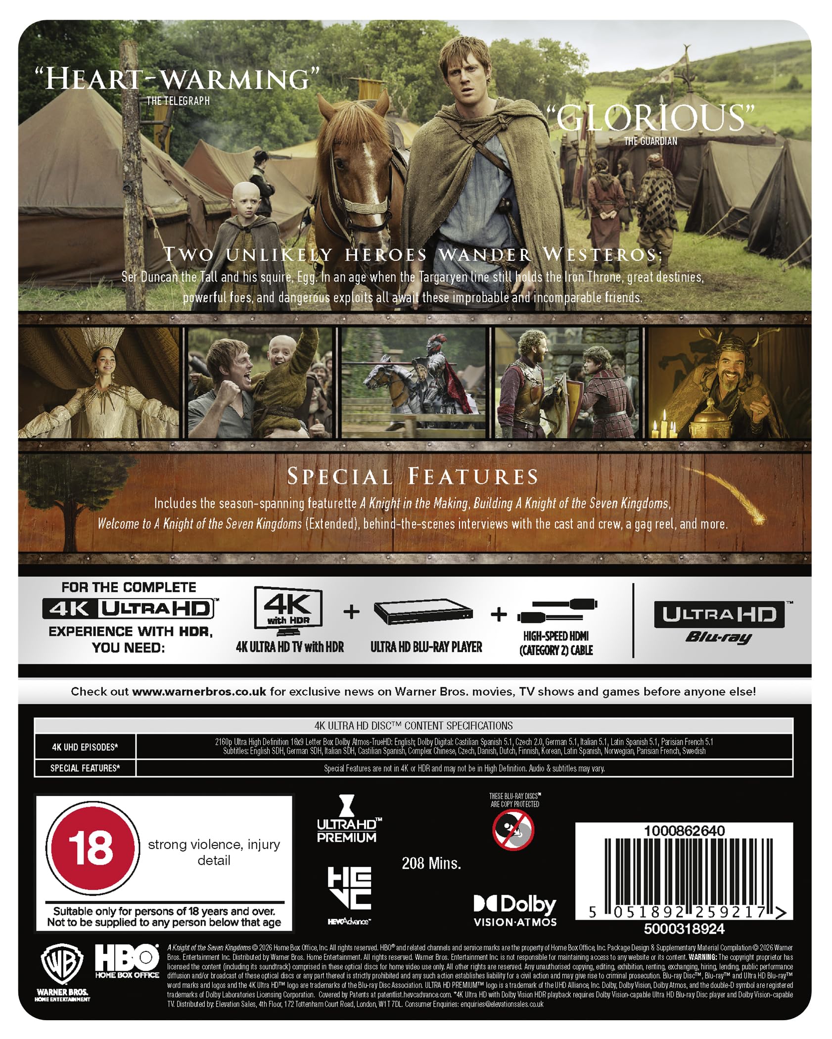 A Knight of the Seven Kingdoms [4K Ultra HD Steelbook] [2026]