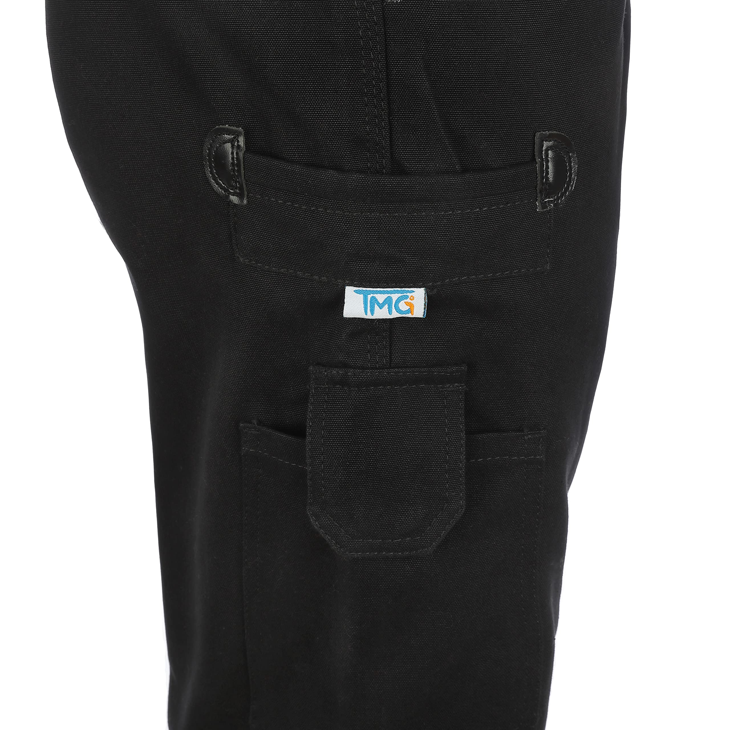 TMG Zunfthose Herren ohne Schlag – Dachdeckerhose aus 100% Baumwolle mit viel Stauraum, Zimmermannshose Herren mit Kniepolstertaschen aus Cordura Stoff - elastischer Dehnbund