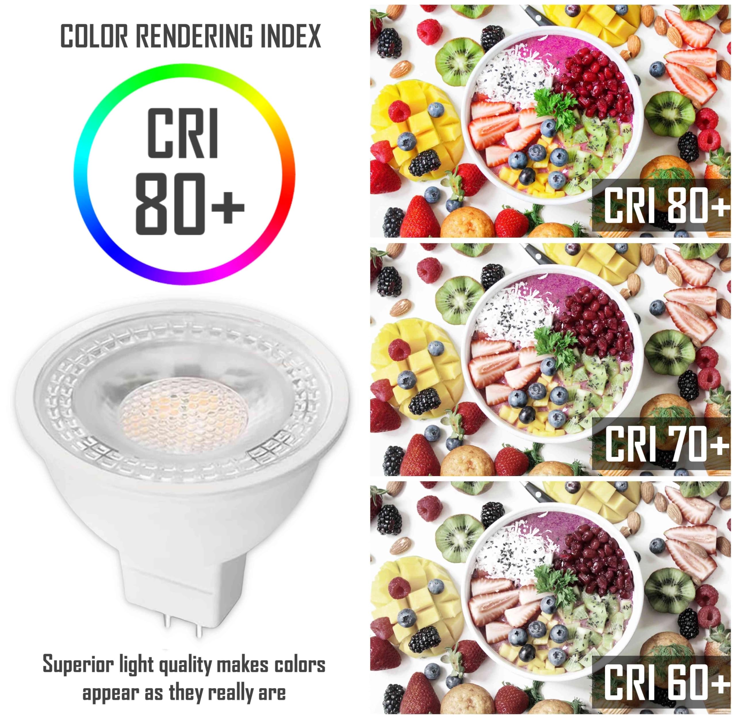 CLAR - Lampadina LED GU5.3, Faretto 12V, Luce Naturale 4000K 3,5W (Pack 20)