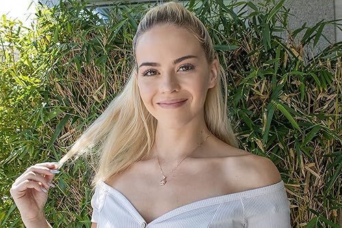 Miniatura 5 de Collar con colgante de flor chapada en oro rosa de 18 quilates, 18 pulgadas, Oro, Circonia cúbica