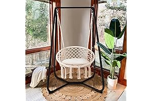 SUNCREAT Swing Chair for Bedroom with Stand