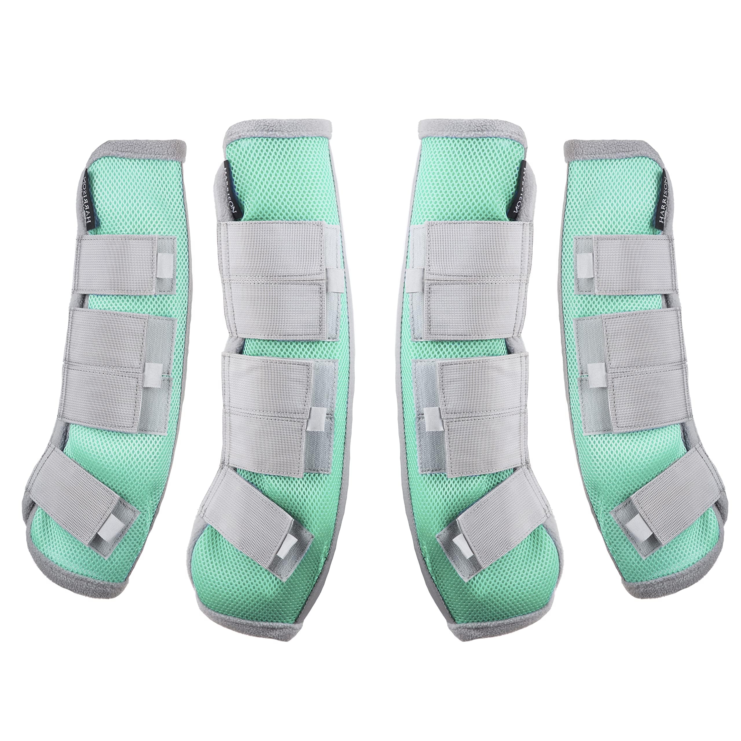 Bottes anti-mouches pour cheval Harrison Howard aqua lot de 4 contre les taons