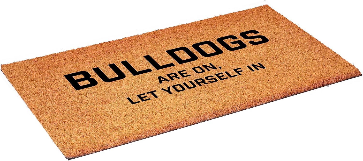Calloway Mills 111771729 Bulldogs are on let Yourself in Doormat 17" x 29"