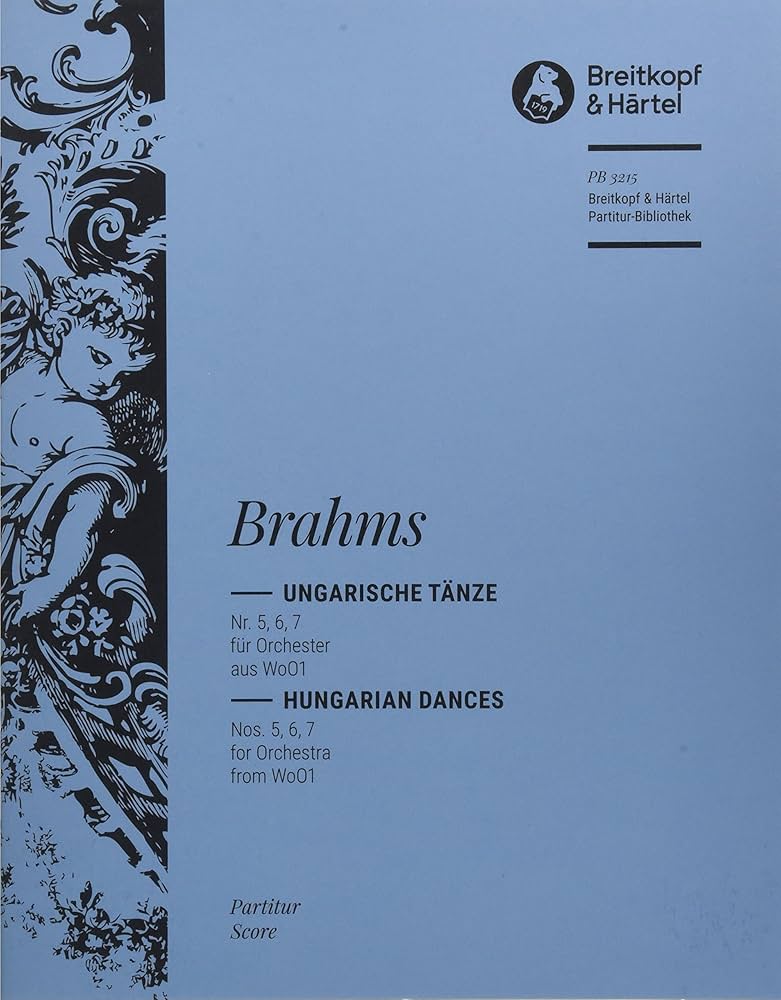 【ブラームス】ブライトコプフ&ヘルテル社楽譜　5冊セット ブラームス: ハンガリー舞曲 第5番-第7番/ブライトコップ