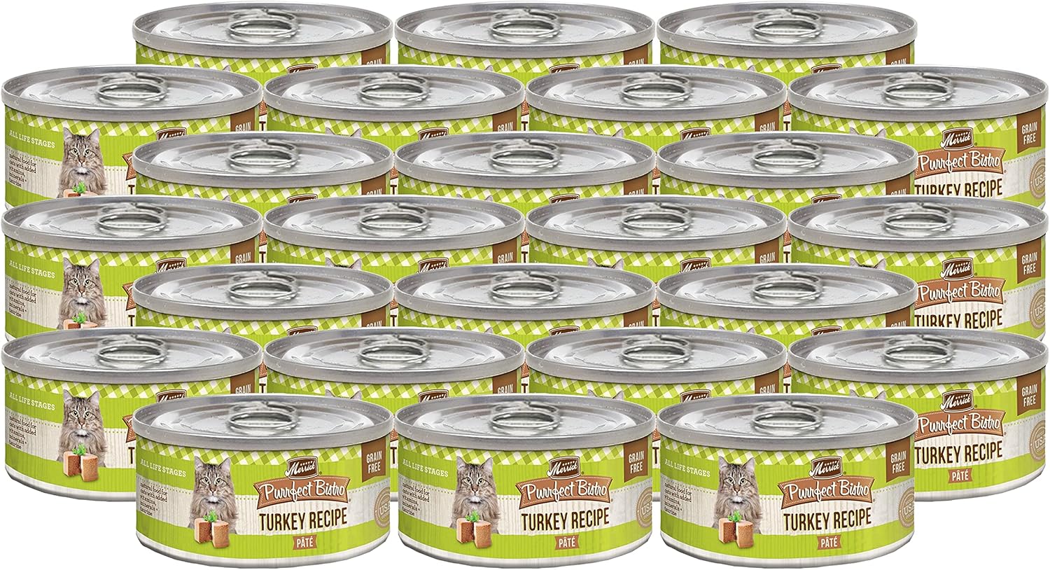 Merrick Purrfect Bistro Turkey Pate 24/3Oz