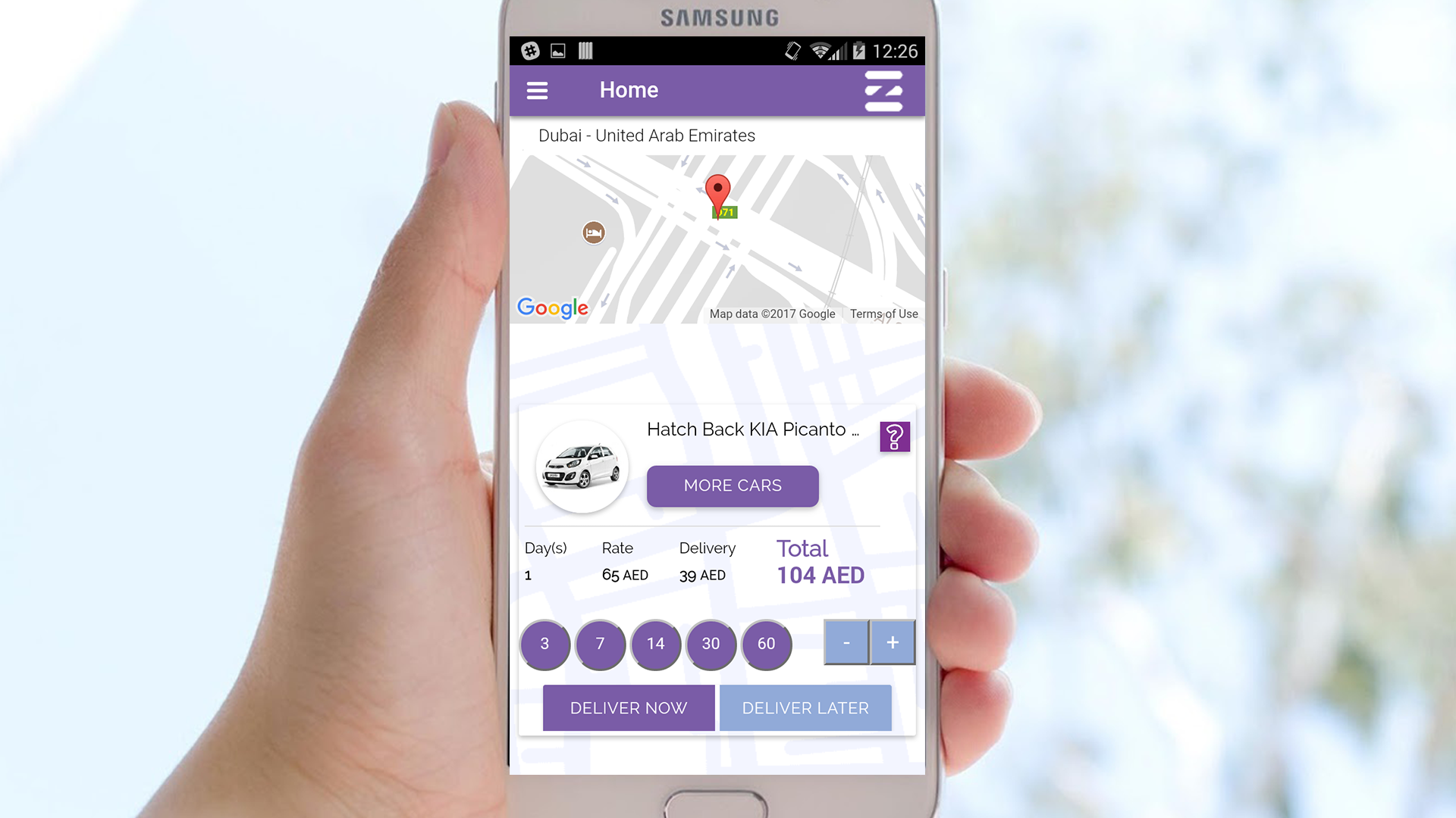 eZhire - Rent A Car Mobile App. Tap and Get The Car Delivered - App on ...