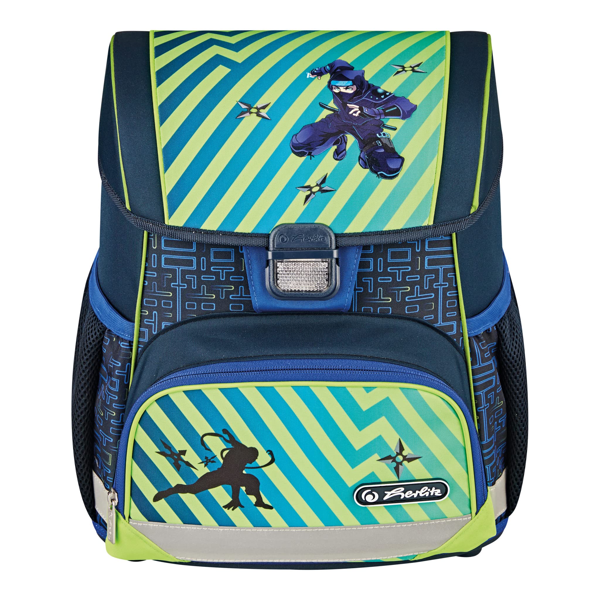 herlitz Schulranzen Loop Plus Funky Ninja, 1 Stück