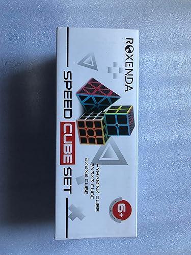 Miniatura 10 de Roxenda Cubo de velocidad cubo de velocidad cubo mágico de fibra de carbono pirámide de 2 x 2 3 x 3