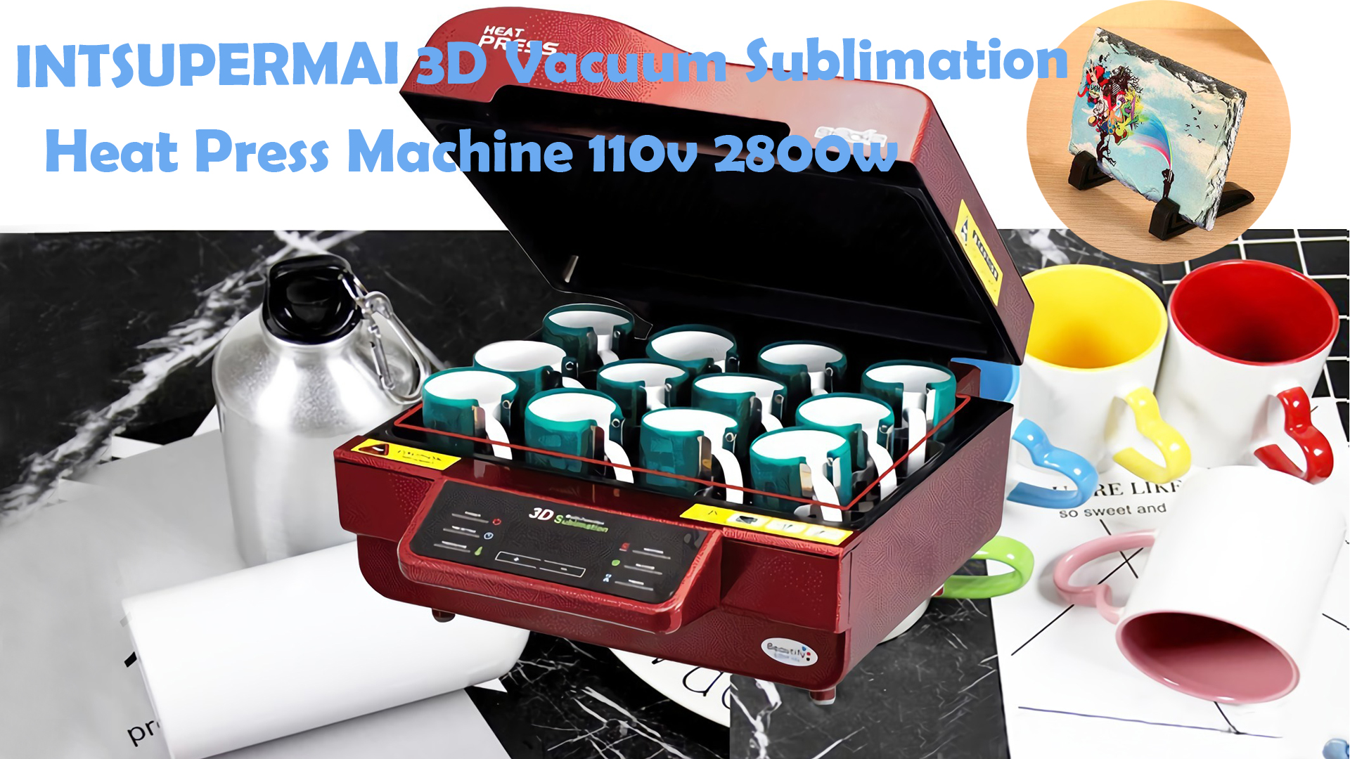 Amazon.com: INTSUPERMAI 3D Vacuum Sublimation Heat Press Machine