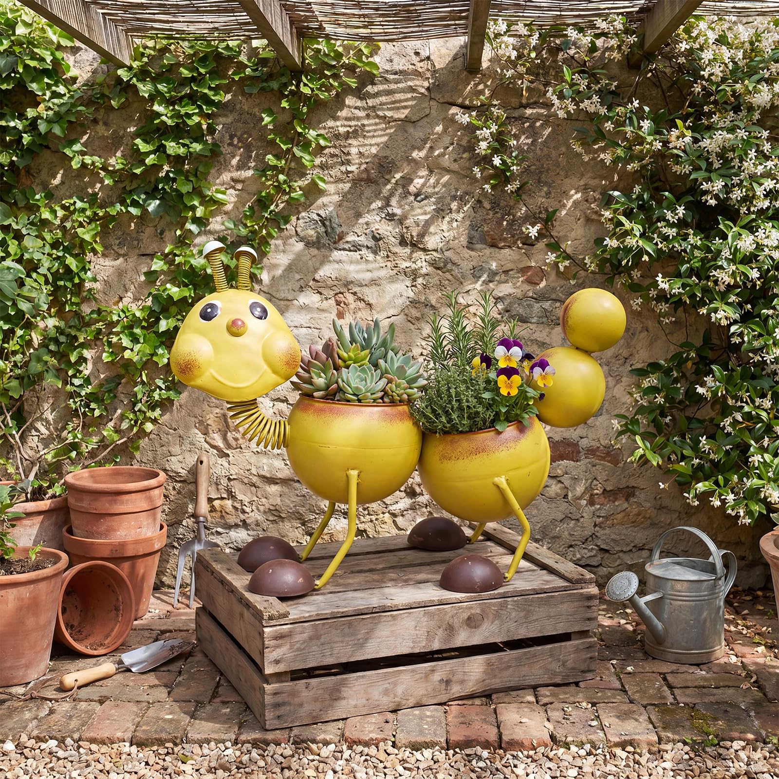 Divertenti vasi da fiori da giardino con sculture anime (B)
