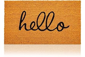 Juvale Hello Coco Coir Doormat: A Warm and Welcoming Addition to Your Home