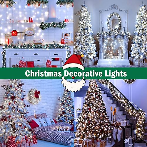 Miniatura 4 de SAUIRS Tira de luces LED de Navidad de 403 pies, 1000 luces LED para exteriores, 8 modos, temporizador y función de memoria, luces de hadas