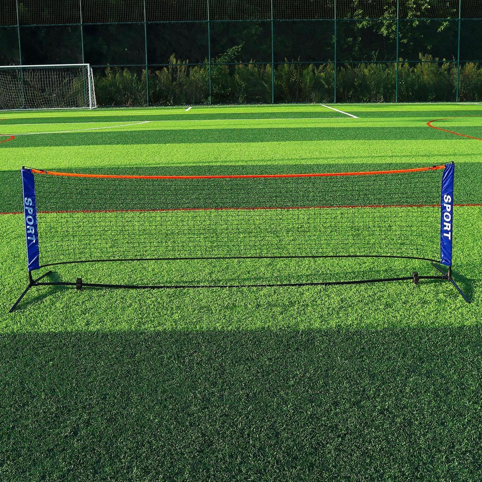 Net di badminton portatile, rete di tennis portatile - Rete portatile regolabile in altezza per bambini,Accessorio per tennis Court, mesh di allenamento per il fitness sportivo per uso esterno interno