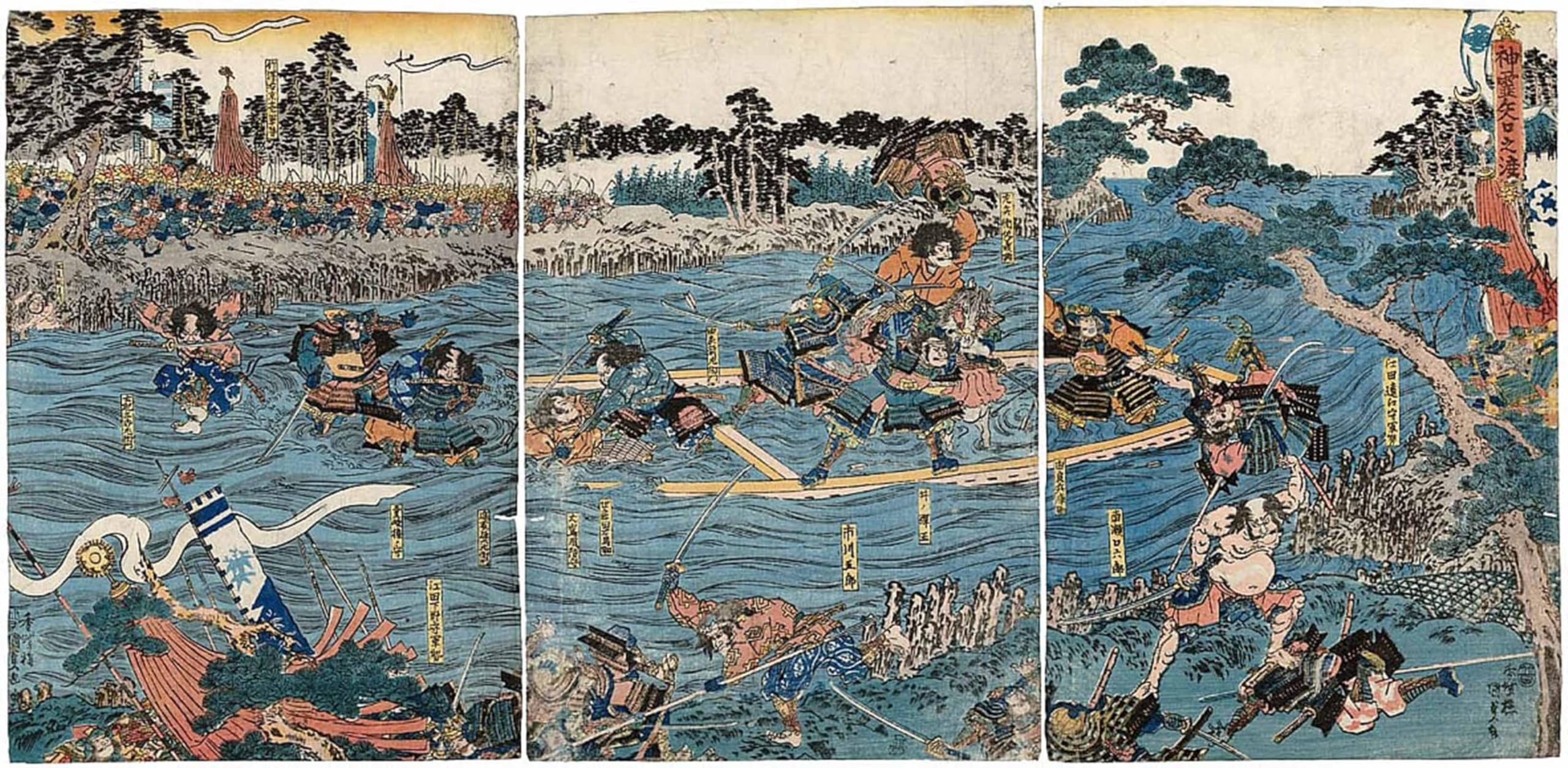 Tableaux Muraux Kunisada 60x90cm Habiller un Mur Vide Style Zen - 5