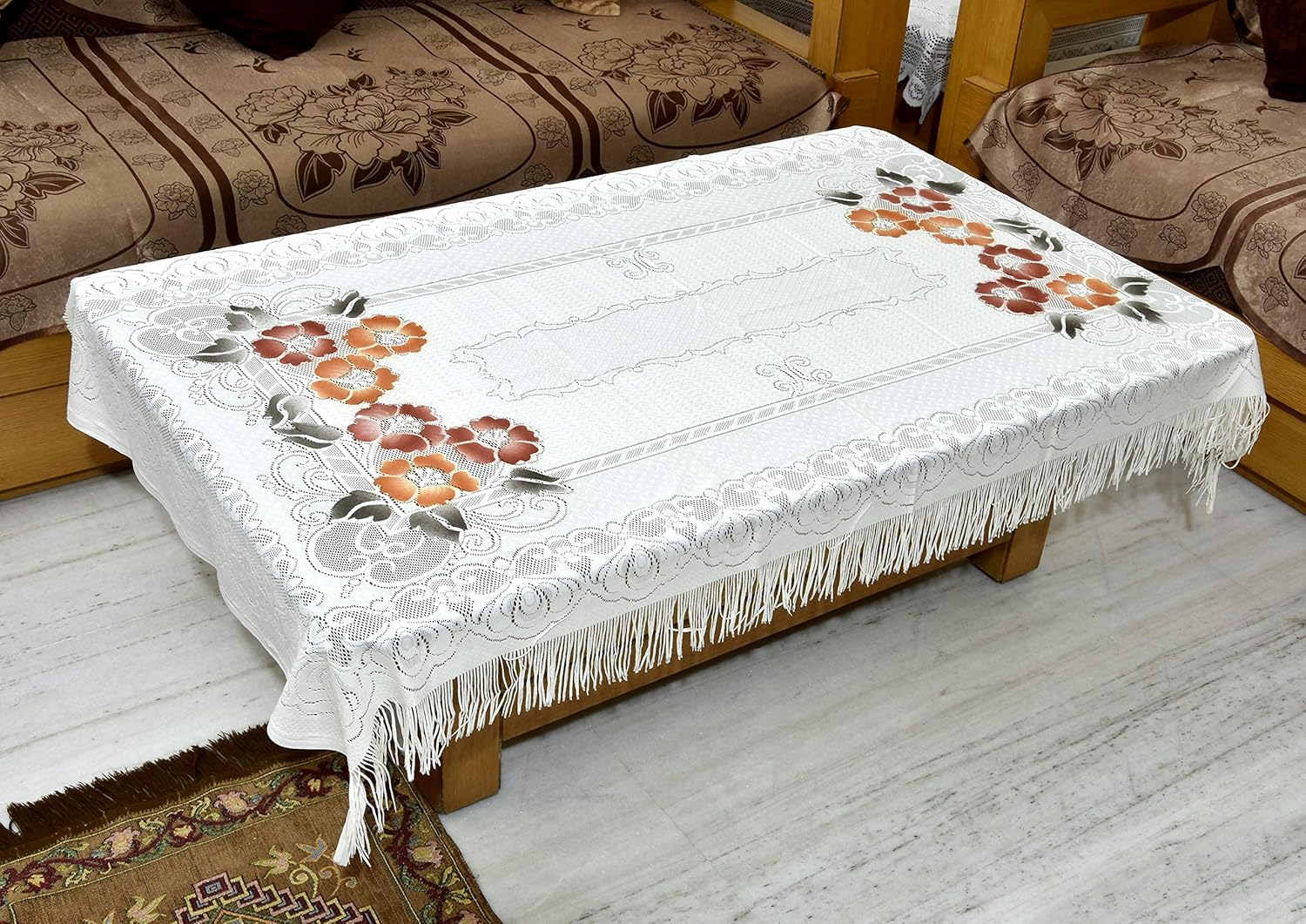 Buy GAURANG 4 Seater Cloth Dining Table Cover Center Table Mat 4 Seater